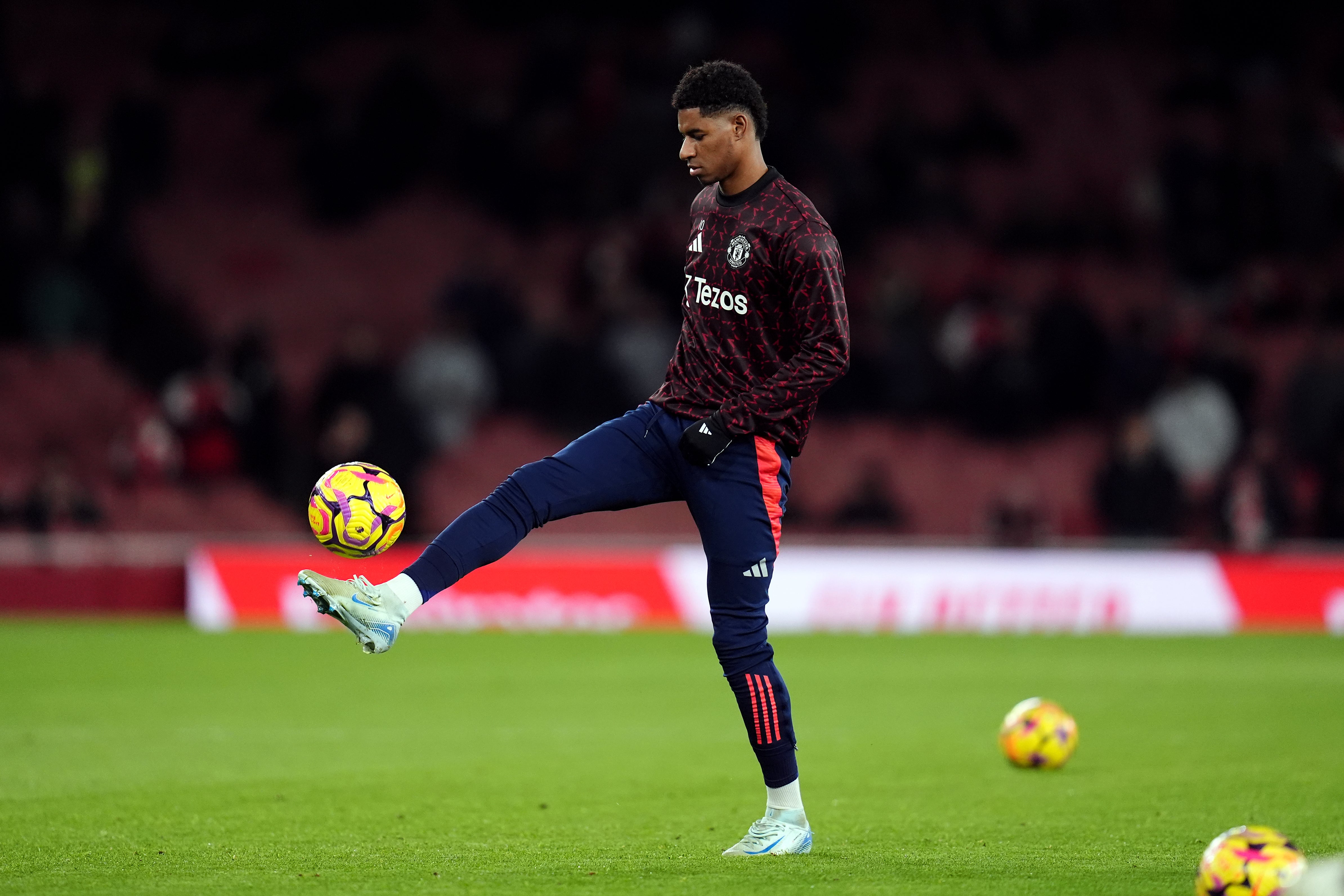 Marcus Rashford era assente dalla squadra dello United domenica all'Etihad Stadium (John Walton/PA)