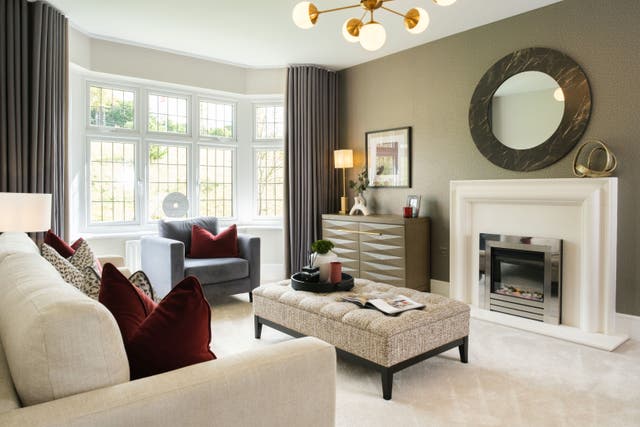 <p>Neat and tidy living room, clutter free</p>