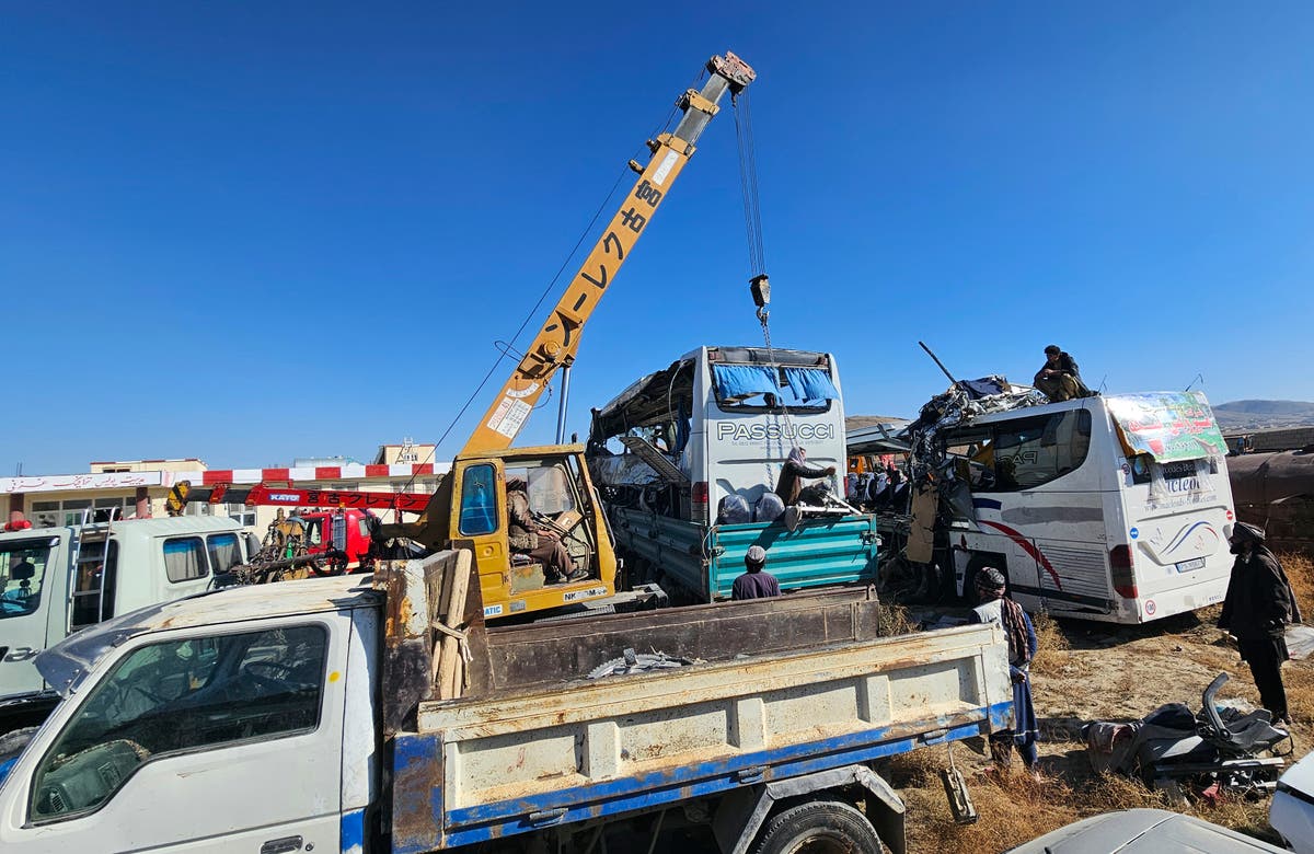 Two highway crashes in southeastern Afghanistan kill 50 people and injure 76