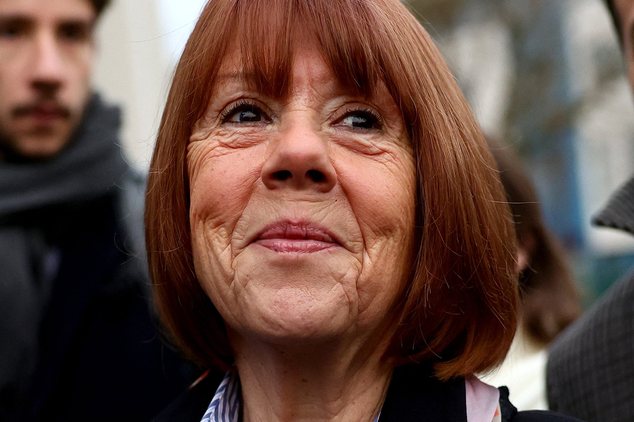 Gisèle Pelicot outside the court in Avignon