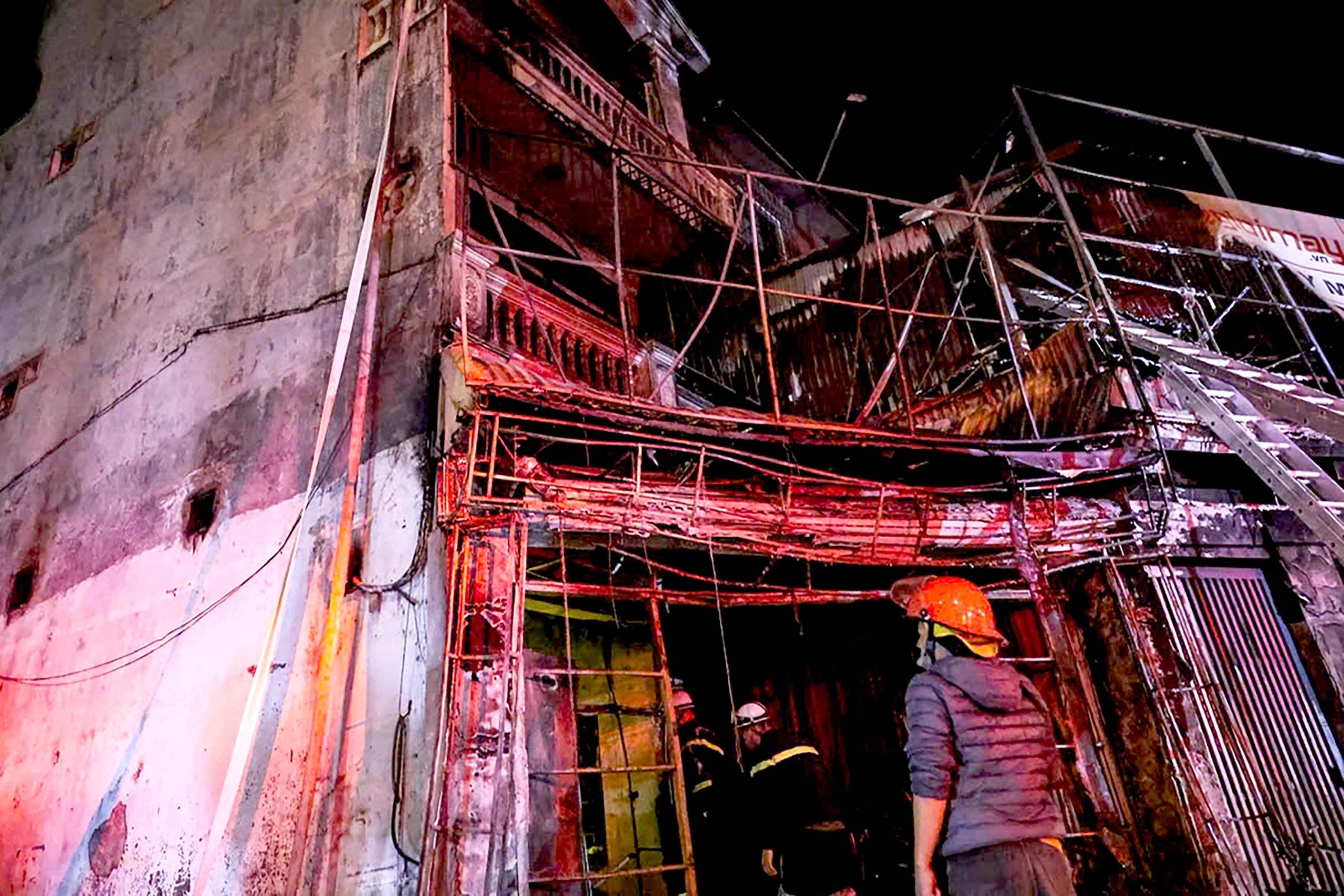 A fire that ripped through a karaoke bar in the Vietnamese capital killed 11 people