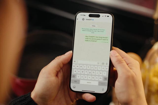 <p>WhatsApp users can chat to ChatGPT by adding OpenAI’s AI chatbot to their contacts</p>