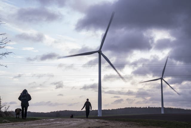 Wind power in the UK has set a new generation record (Danny Lawson/PA)