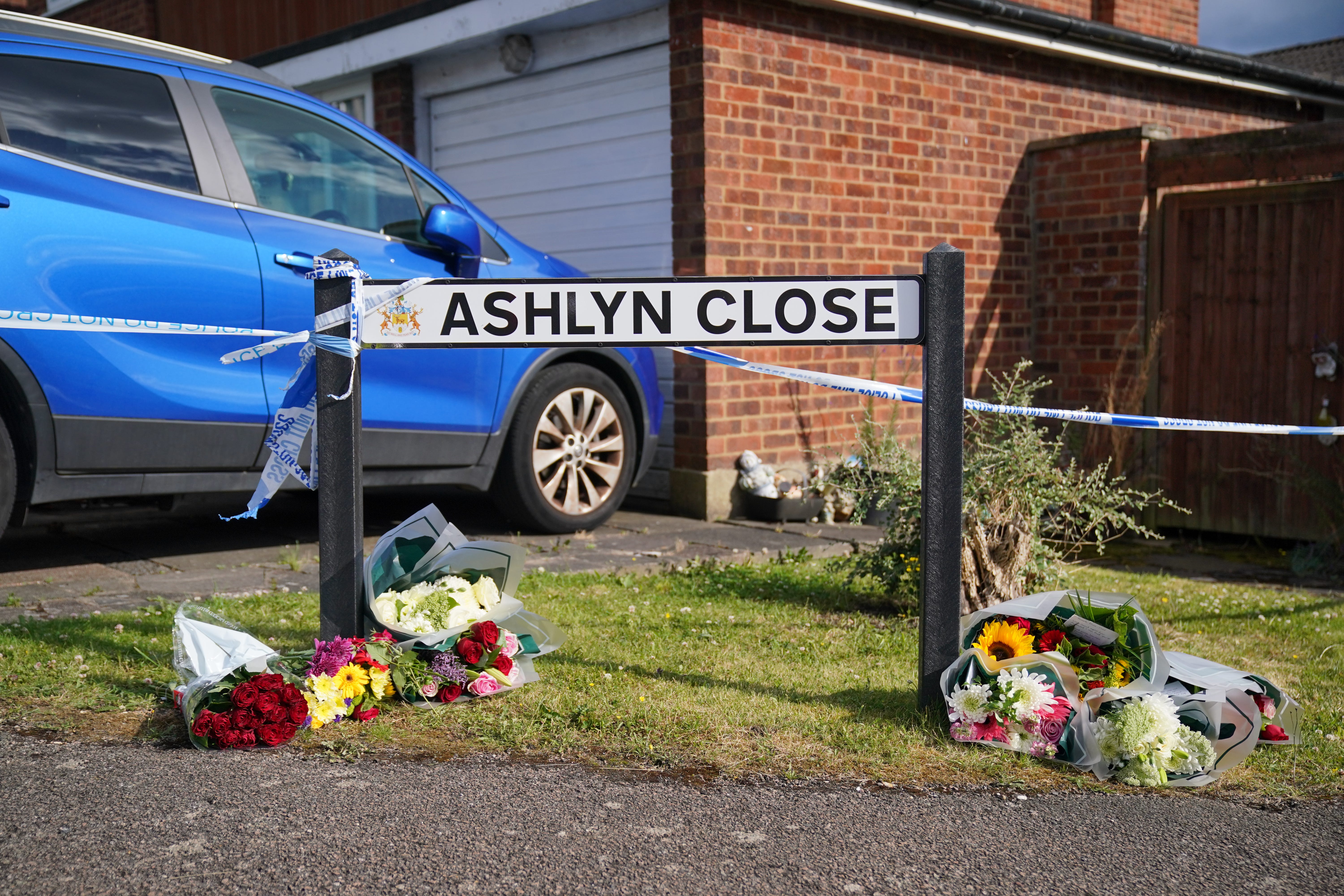 A view of the scene in Ashlyn Close, Bushey, Hertfordshire (Jonathan Brady/PA)