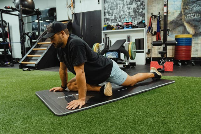 <p>Pliability’s Cody Mooney says stretching can help lengthen relevant muscles to alleviate tightness and soreness in the hips and lower back</p>