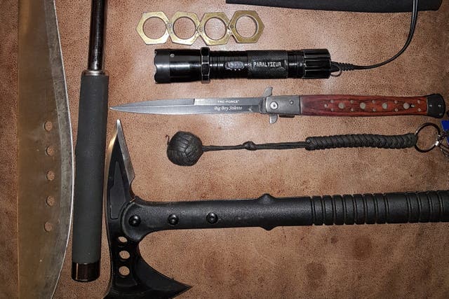 Alan Edward was found to have a number of weapons in his possession (Crown Office/PA)