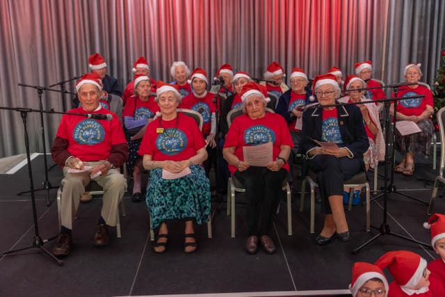 Care home residents have broken the record for the world’s oldest choir with an average age of 94 (Runwood Homes/PA)