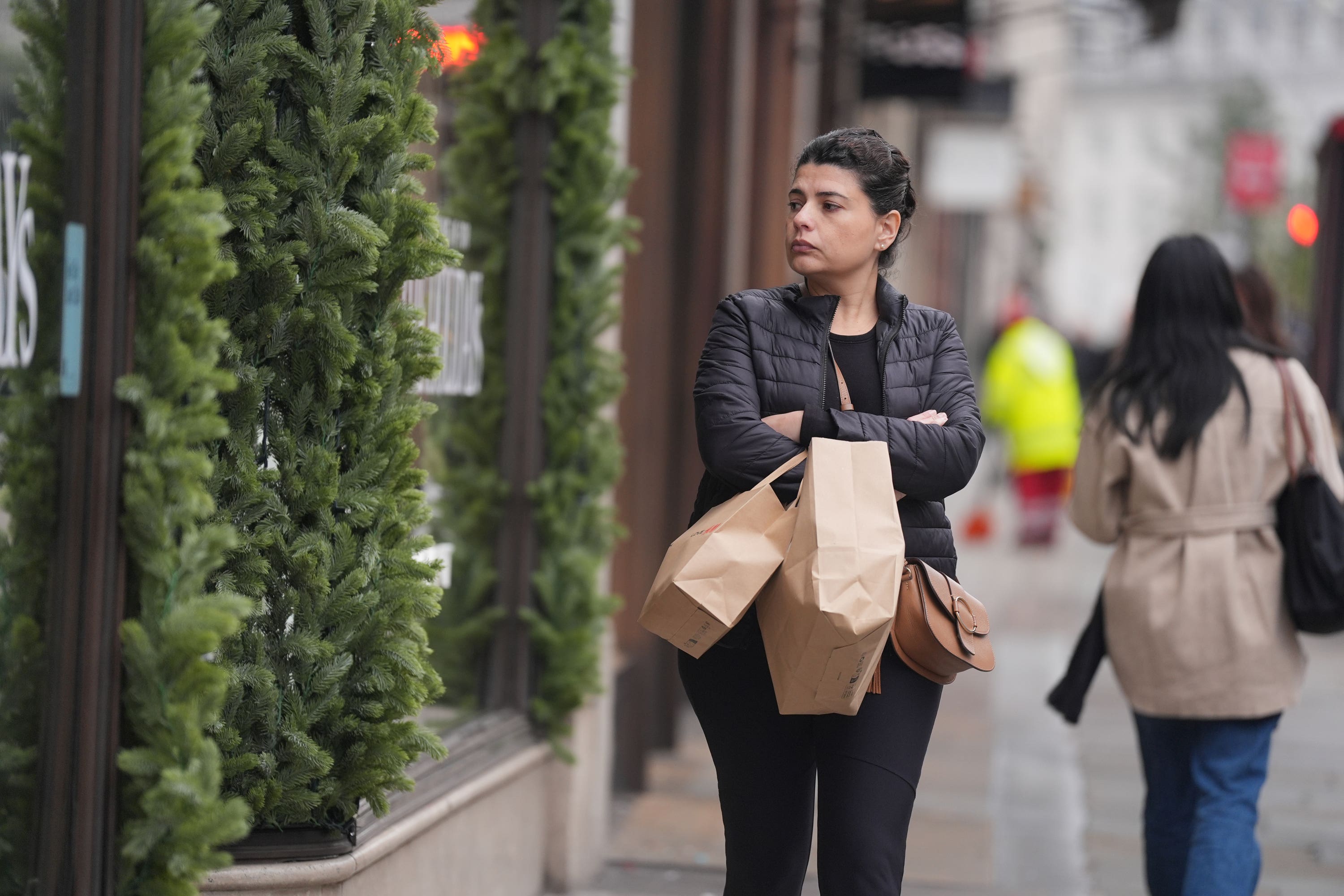 People shopping on Regent Street in London (Yui Mok/PA)