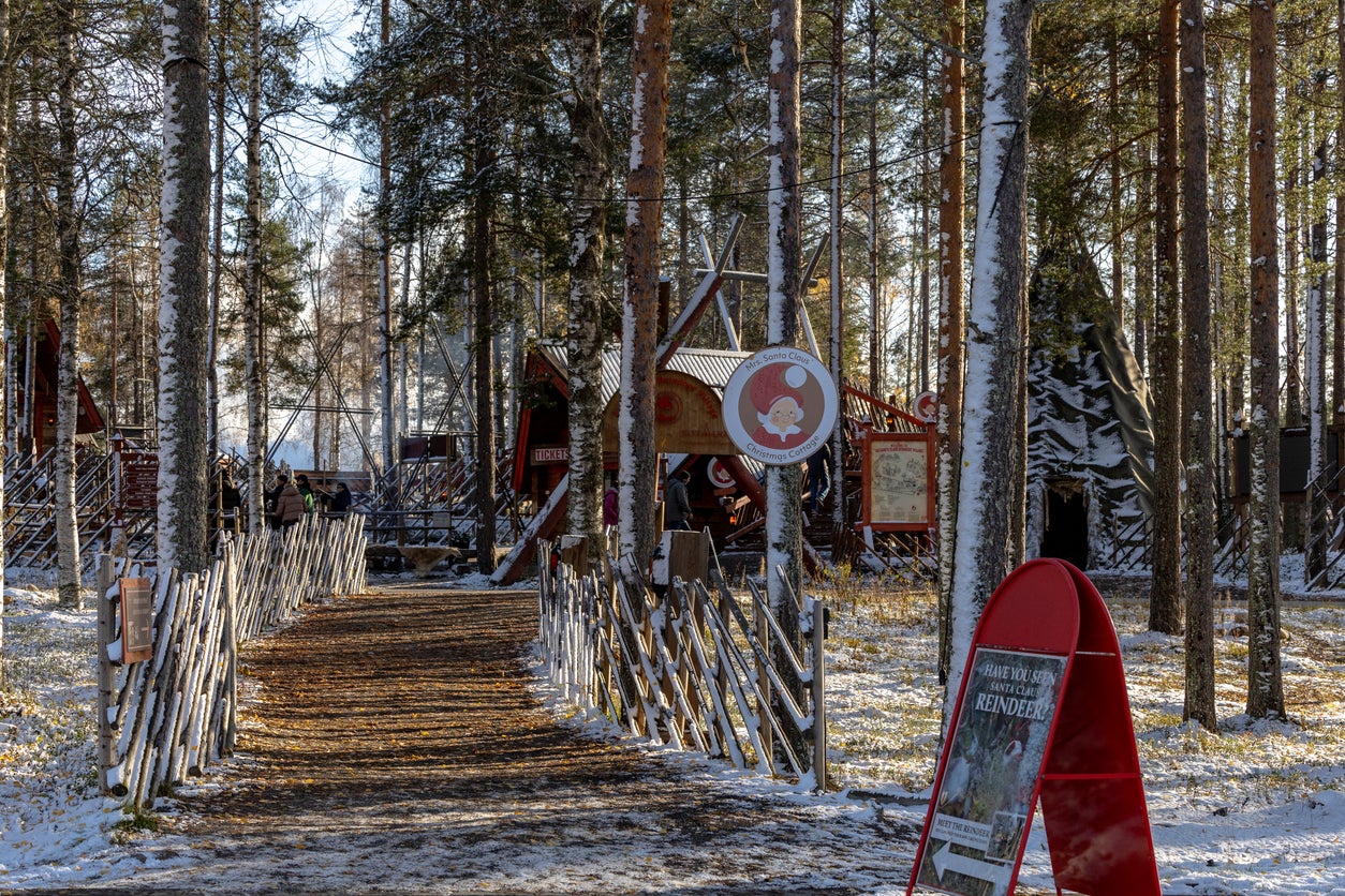 Rain quickly melted the opportunity for snow-based activities in Finnish Lapland (file photo)