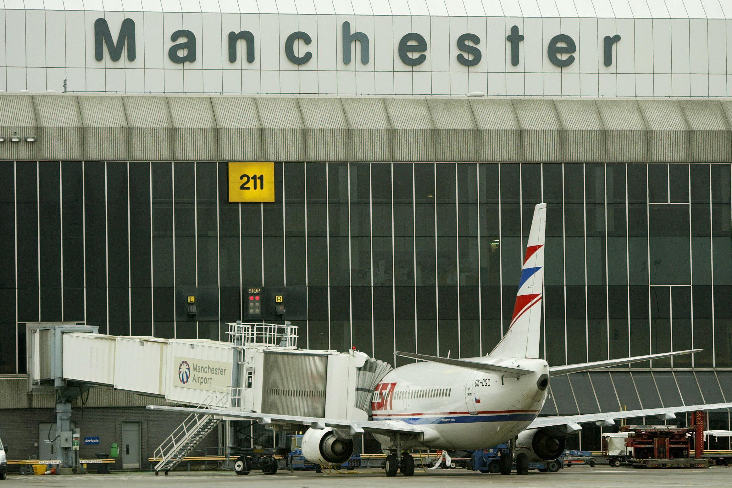 File photo of a general view of Manchester Airport.