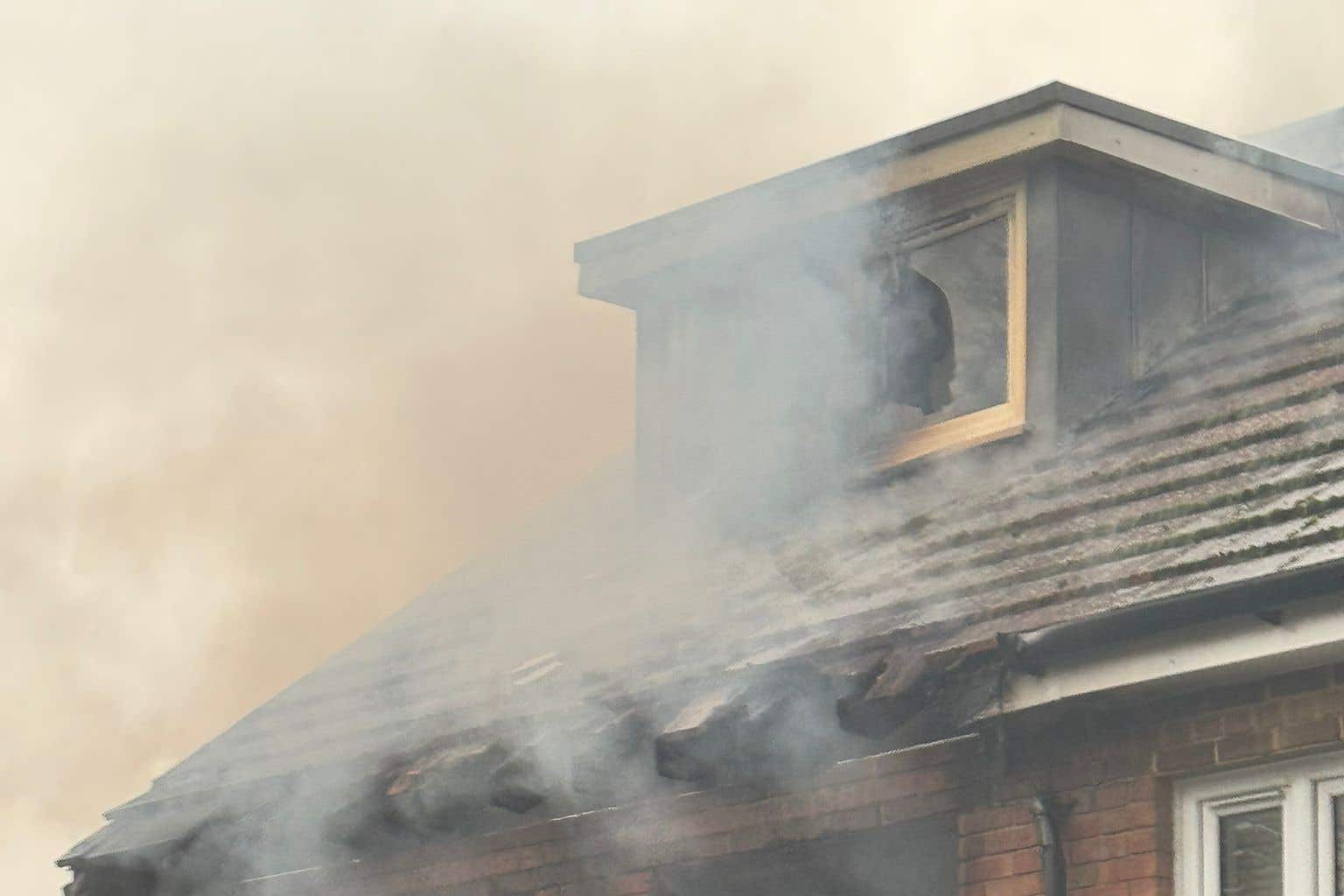 An e-bike battery explosion destroyed a family’s home days before Christmas (London Fire Brigade/PA)