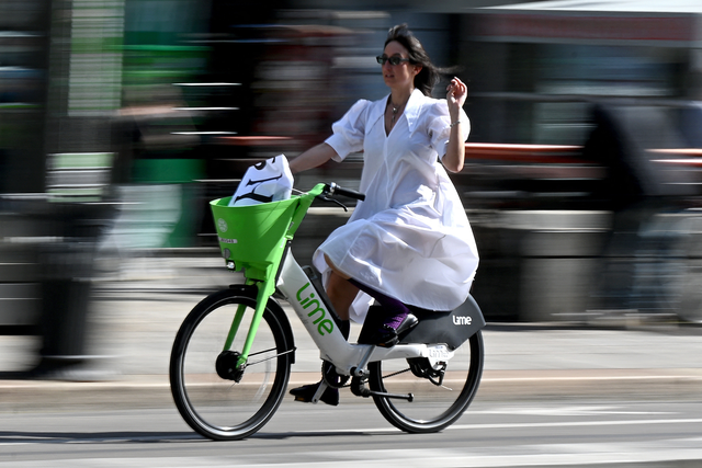 <p>Ding ding: Lime bikes have been criticised for their lack of safety measures but the e-bikes are the fastest way to get around London</p>