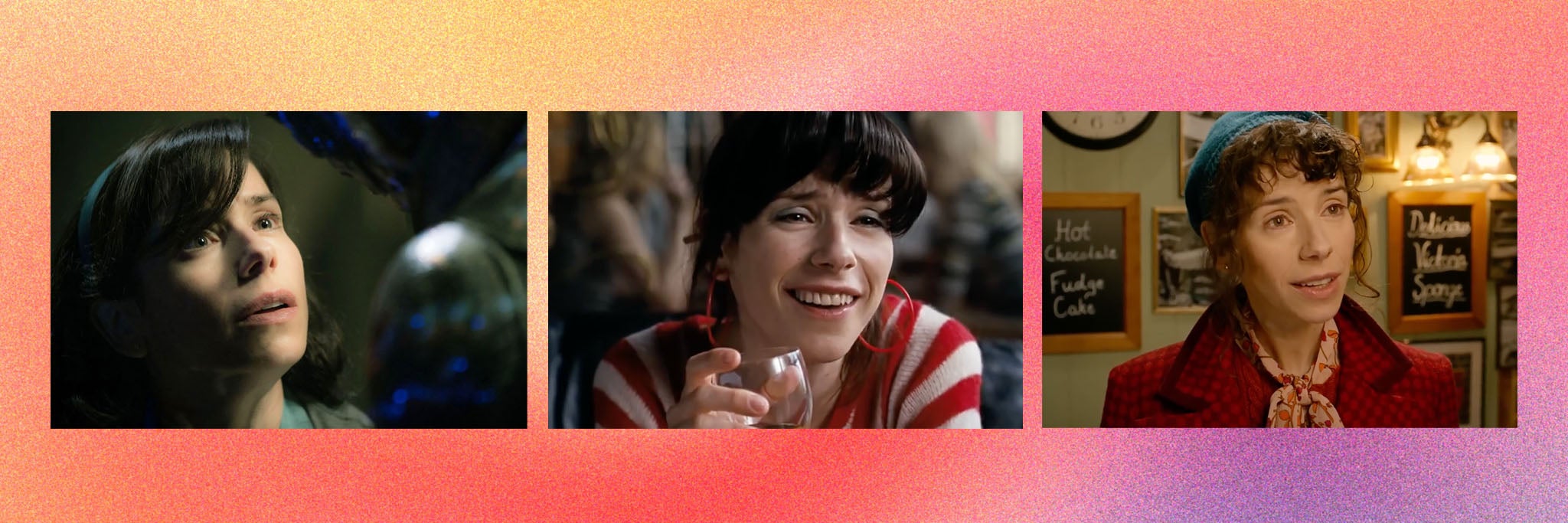 Sally Hawkins in ‘The Shape of Water’, ‘Happy-Go-Lucky’ and ‘Paddington’