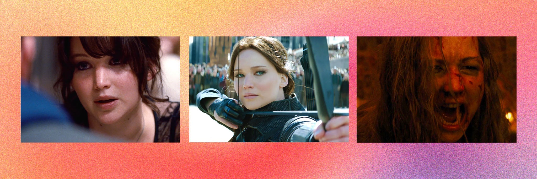 Jennifer Lawrence in ‘Silver Linings Playbook’, ‘The Hunger Games’ and ‘Mother!’