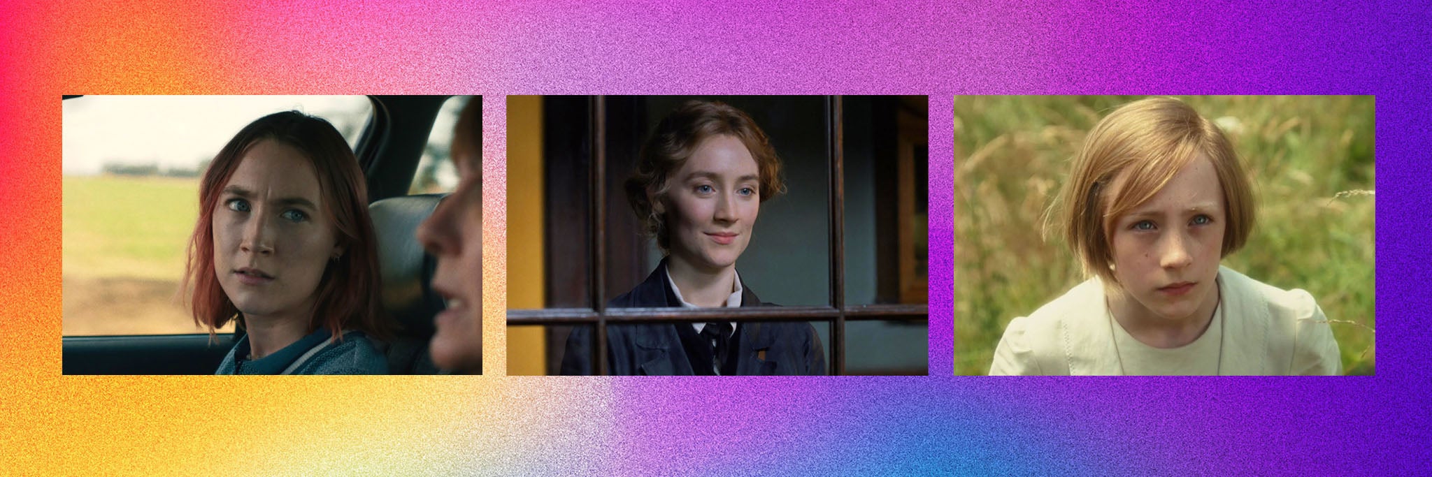 Saoirse Ronan in ‘Lady Bird’, ‘Little Women’ and ‘Atonement’