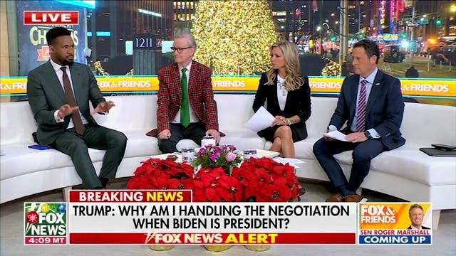 <p>Fox & Friends host Lawrence Jones says that Donald Trump is not bothered by taunts that Elon Musk is really in charge</p>