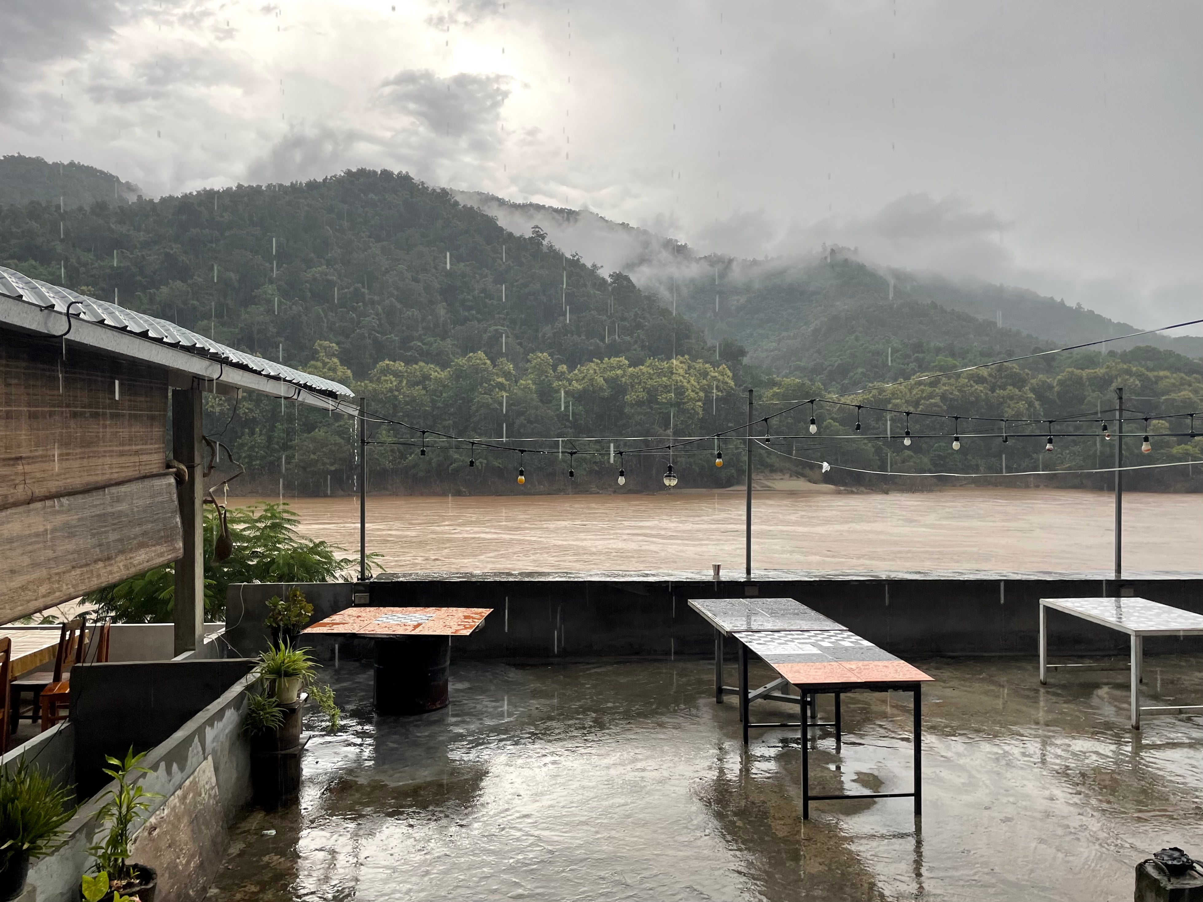 Rainy season can see the Mekong rise by up to 12 metres