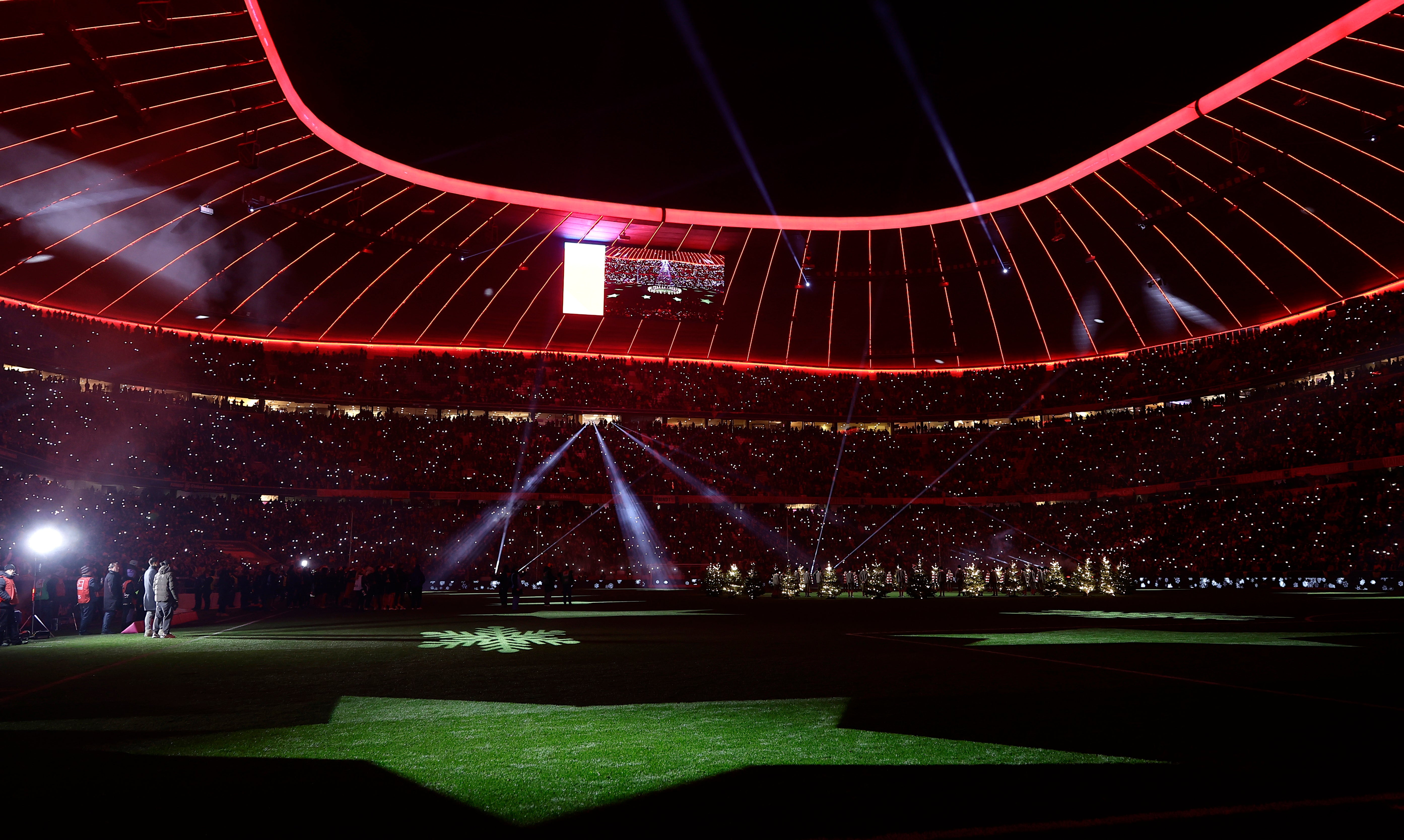 A minute of silence was held for the victims at the stadium in Munich