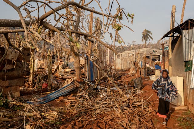 APTOPIX Mayotte Cyclone Chido