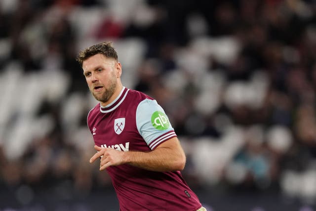 Niclas Fullkrug made his full West Ham debut against Brighton (Ben Whitley/PA)