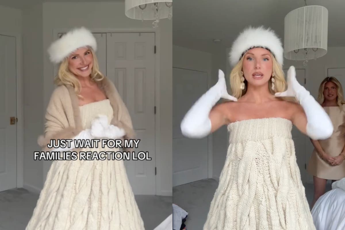 Influencer wears k dress to Thanksgiving. What will she wear for Christmas?