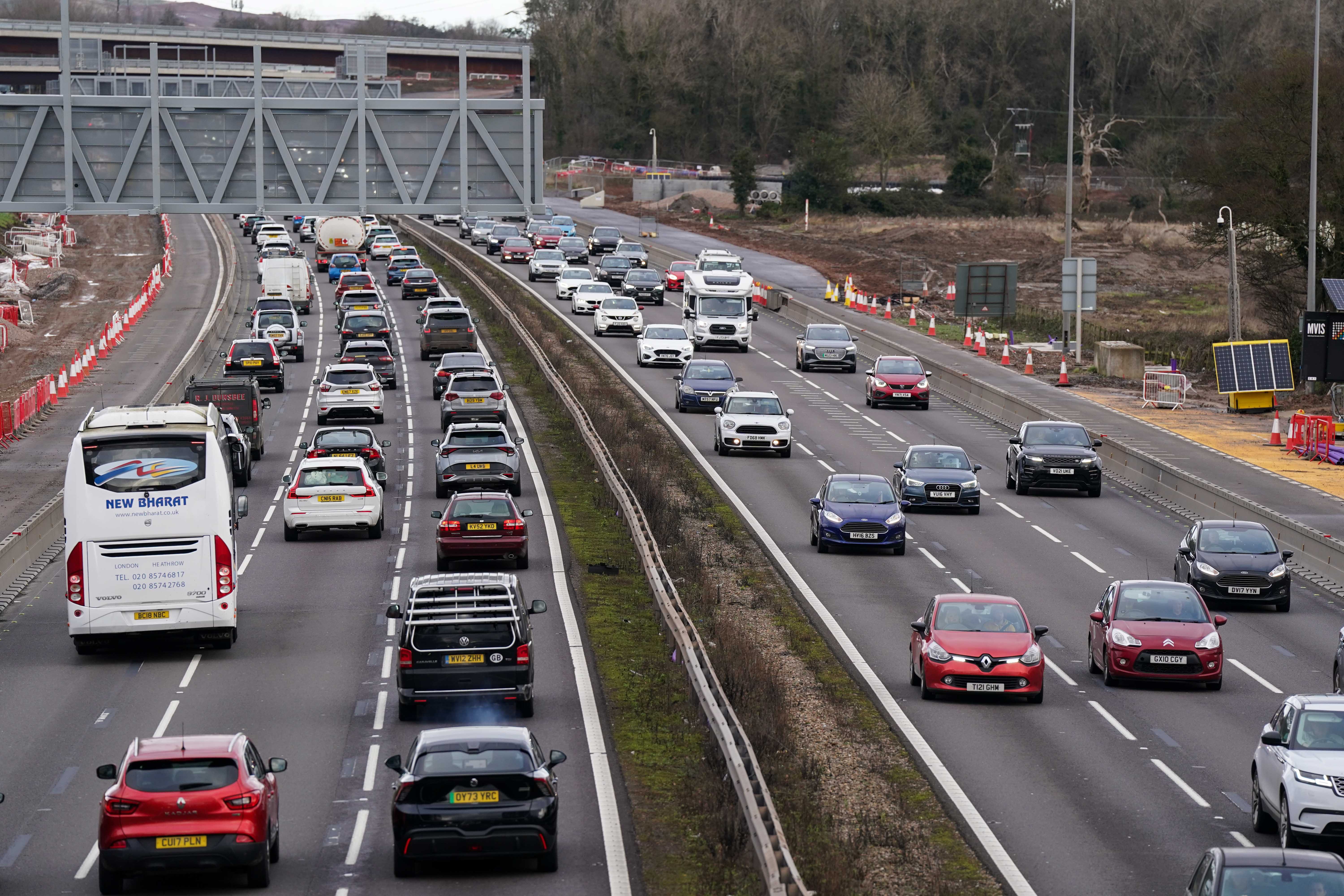 It projected Sunday will see 21.3 million drivers (PA)