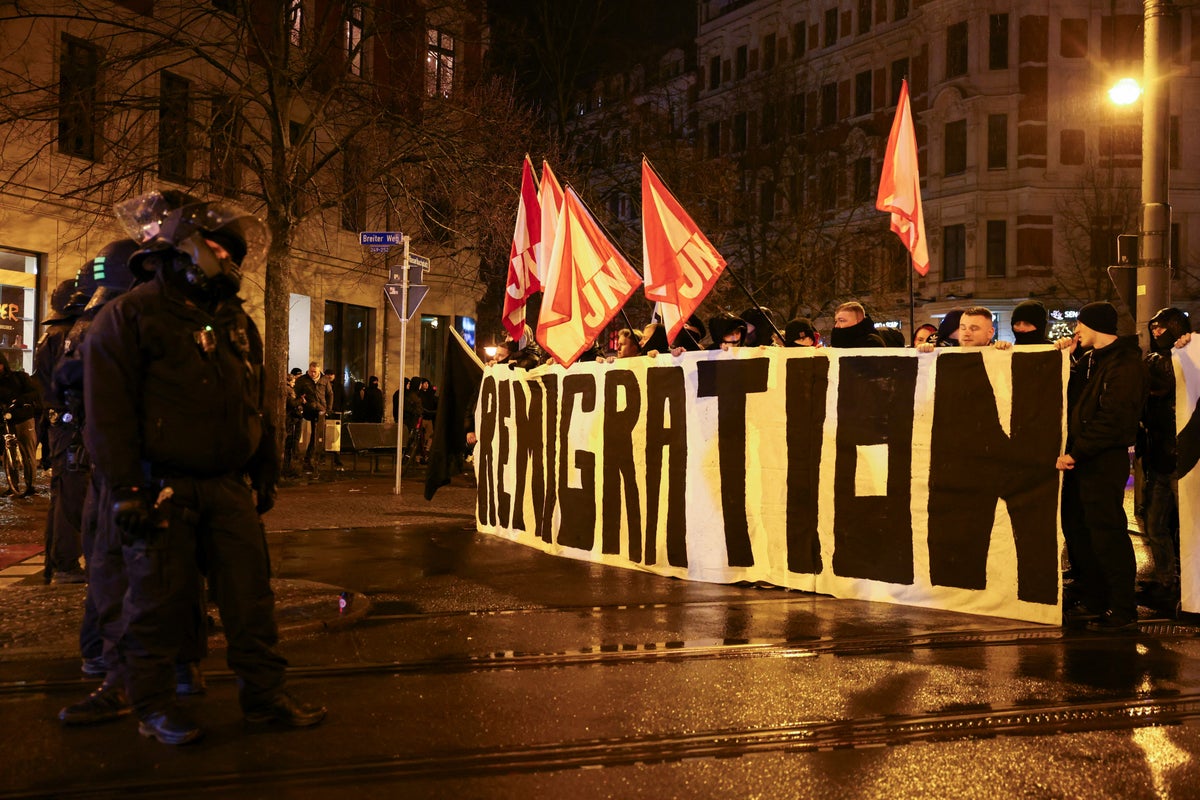 German Christmas market attack  latest: Far-right protesters rally in Magdeburg after car attack killed five