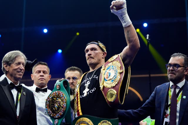 <p>Oleksandr Usyk retained his belts against Tyson Fury </p>