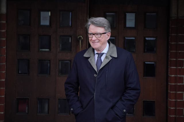 Lord Peter Mandelson will be the UK’s ambassador to the US when Donald Trump returns to the White House (Jonathan Brady/PA)