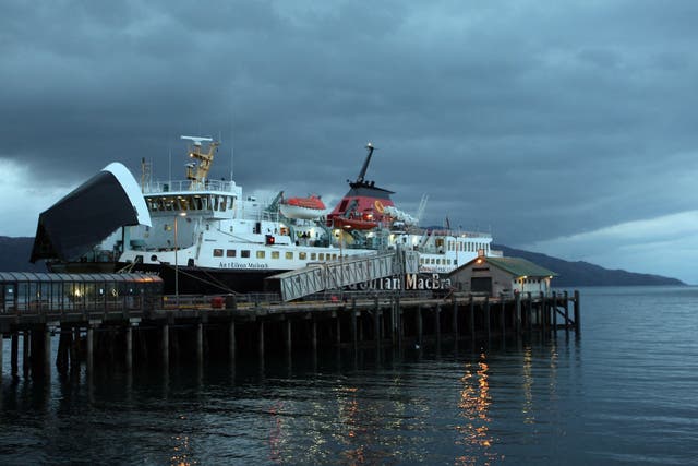 <p>Ferries have been cancelled due to strong winds (PA)</p>