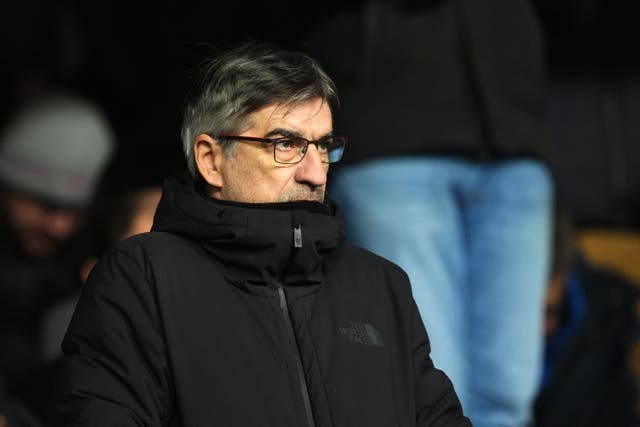 Ivan Juric watched from the stands at Craven Cottage (Ben Whitley/PA)