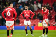 Hopeless Manchester United booed off after Bournemouth thrashing as Ruben Amorim’s problems grow