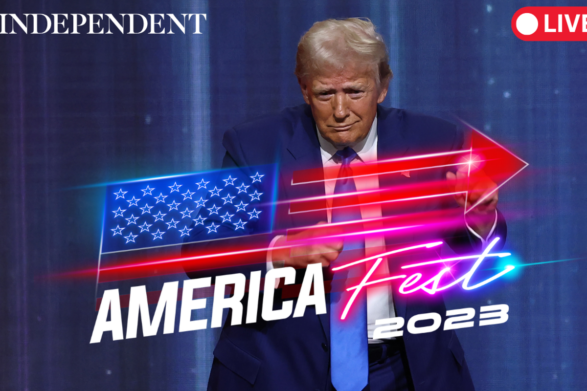 Donald Trump addresses AmericaFest in Phoenix, Arizona | The Independent