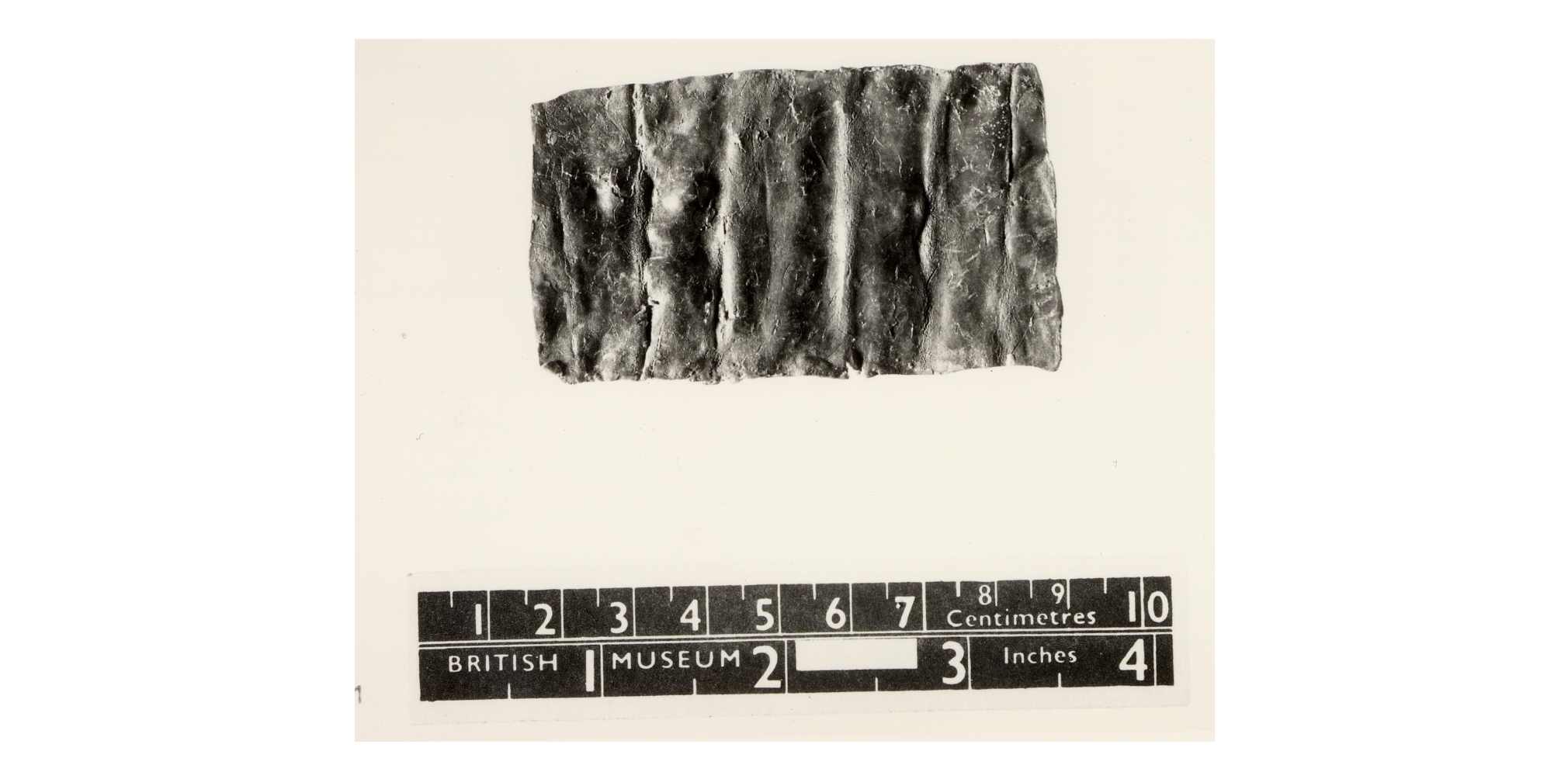 Eine der Uley-Tafeln: Sie ist im British Museum ausgestellt und stellt die Frage nach Merkur 