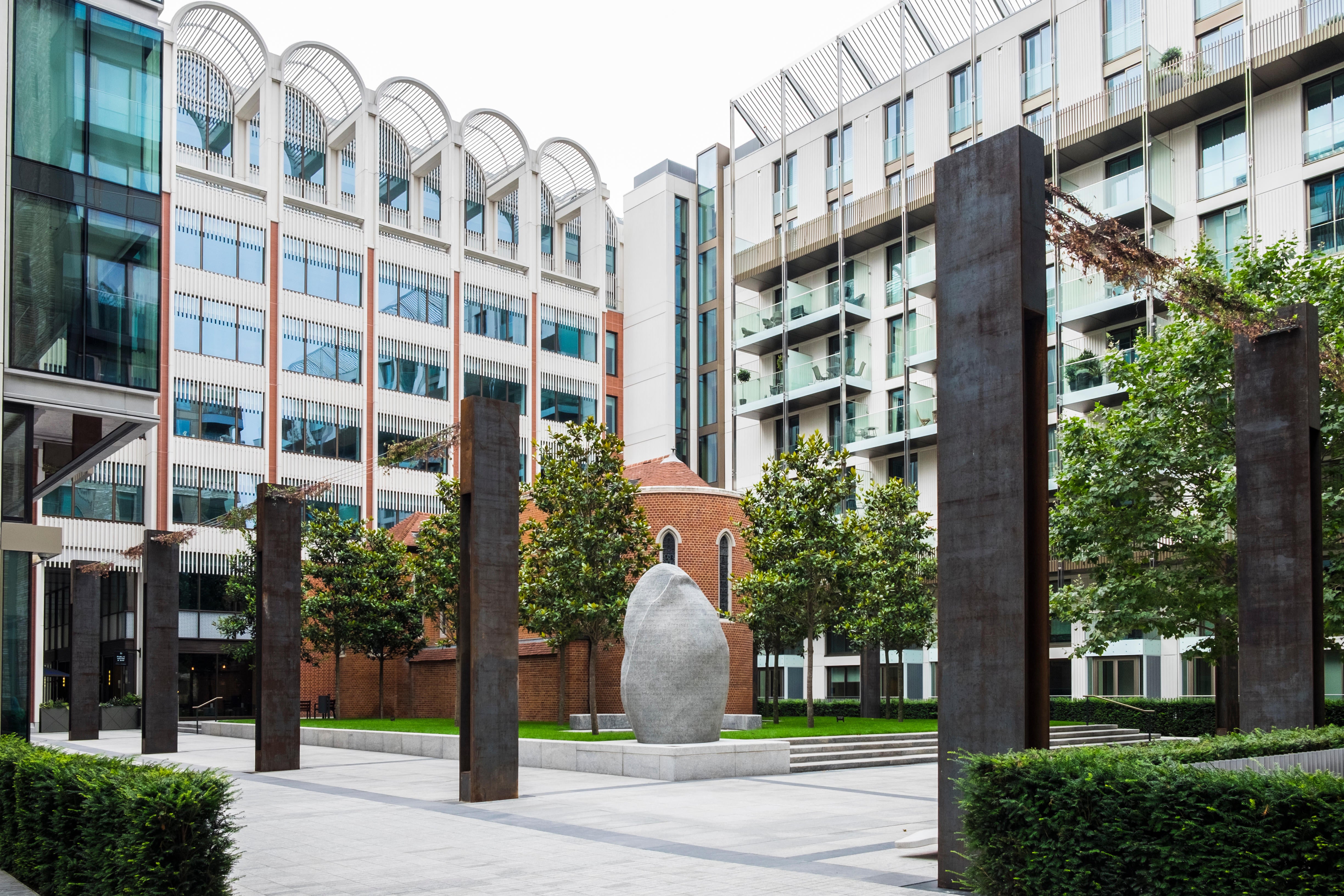 The chapel sits at the heart of the former Middlesex Hospital tucked away in London’s West End in Pearson Square.