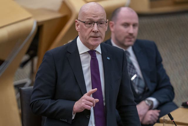 John Swinney spoke to the PA news agency on Monday (Jane Barlow/PA)