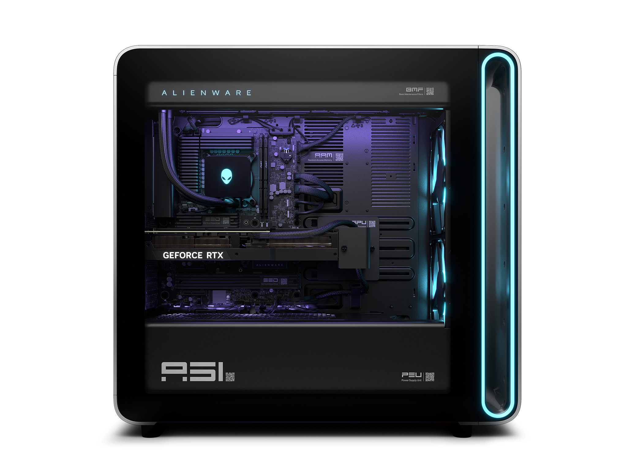 The supersized chassis supports the largest 420mm liquid cooling units