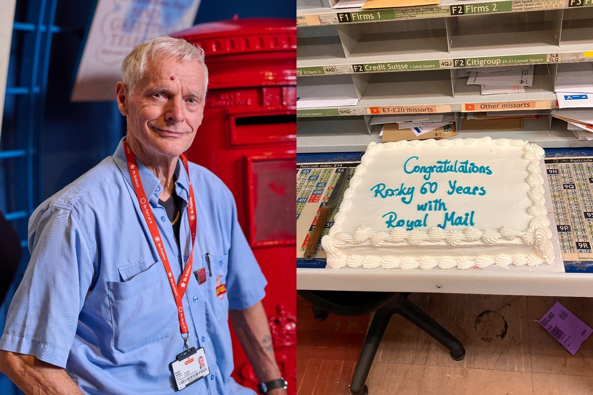 Britain’s longest-serving Royal Mail postman delivers his last presents