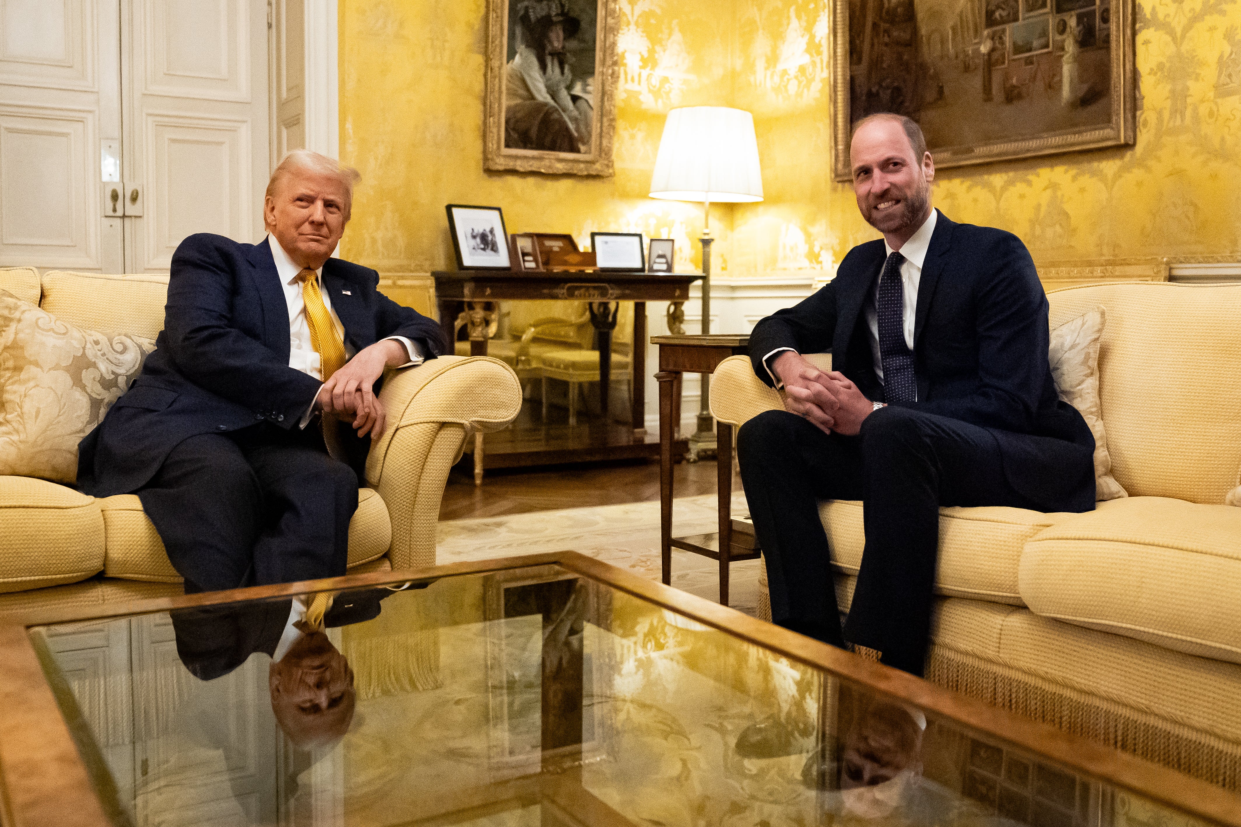 Weeks after he won the US election, Trump met Prince William during the ceremonial reopening of Notre Dame Cathedral.