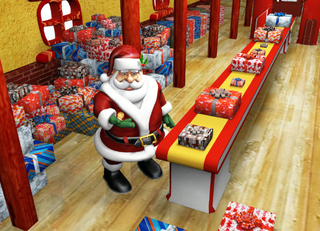 Santa Claus makes last-minute prepations