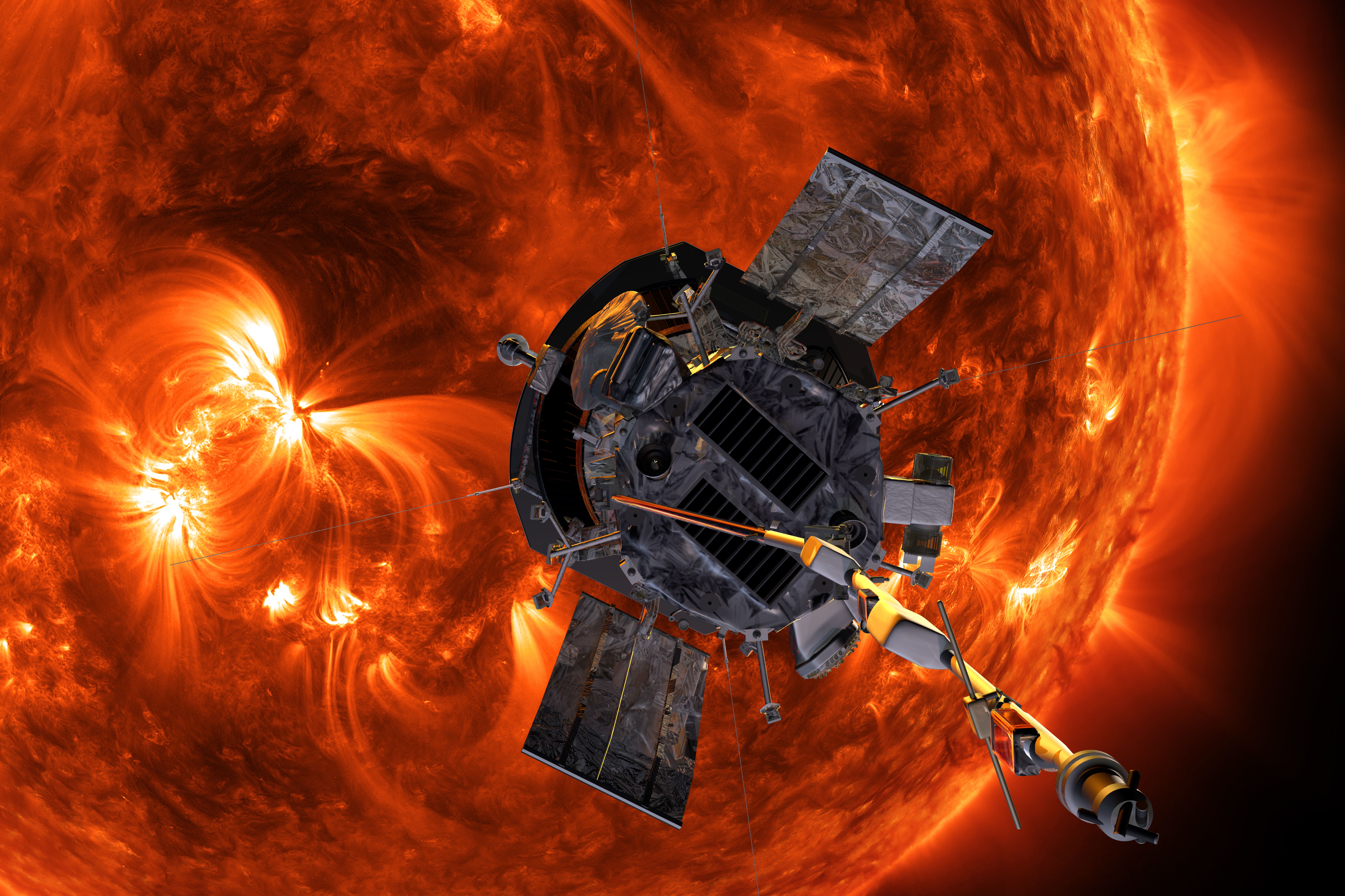 The probe will pass relatively close to the surface of our star (John Hopkins APL/Nasa/PA)