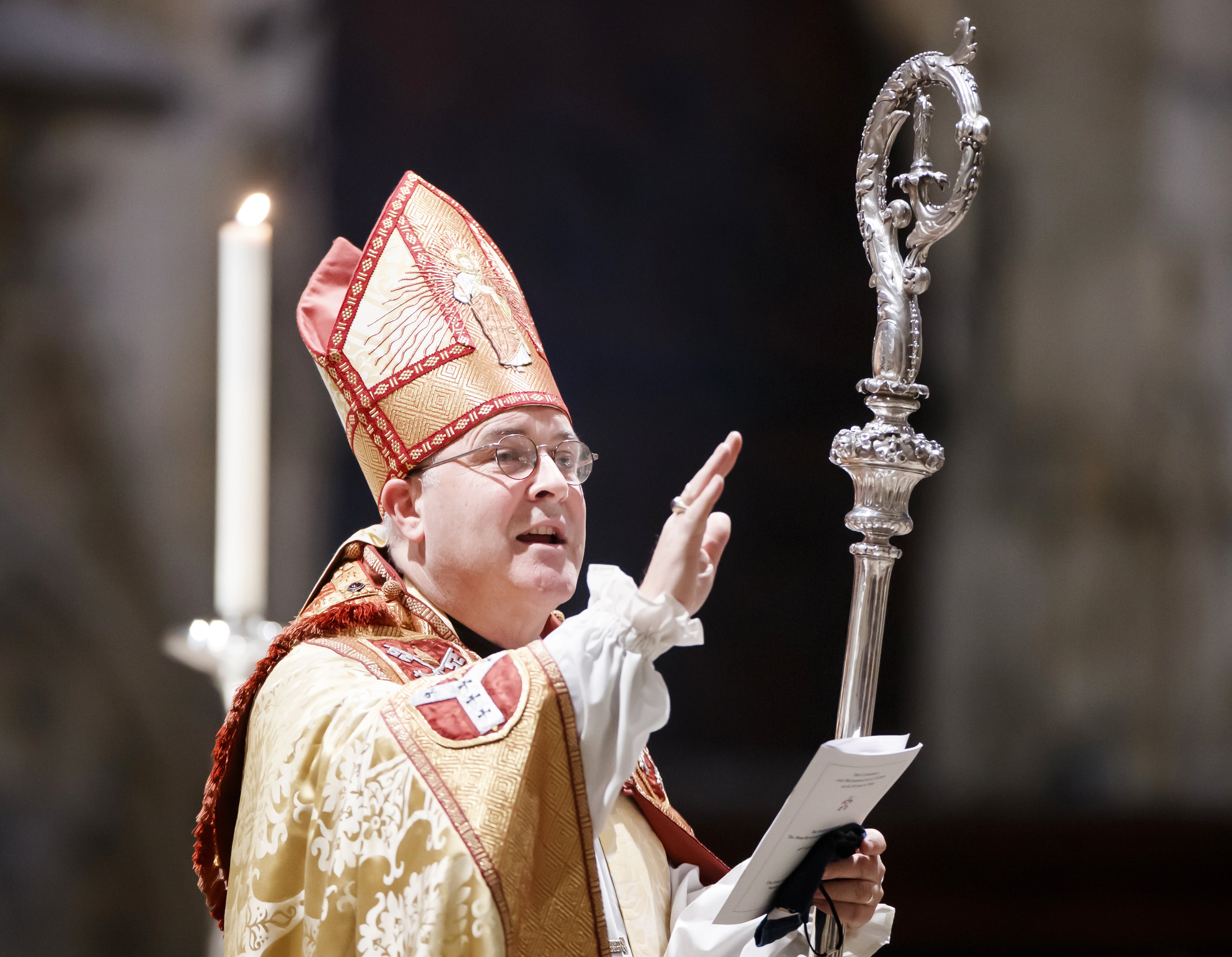 <p>The Most Reverend Stephen Cottrell during his enthronement as the 98th Archbishop of York</p>