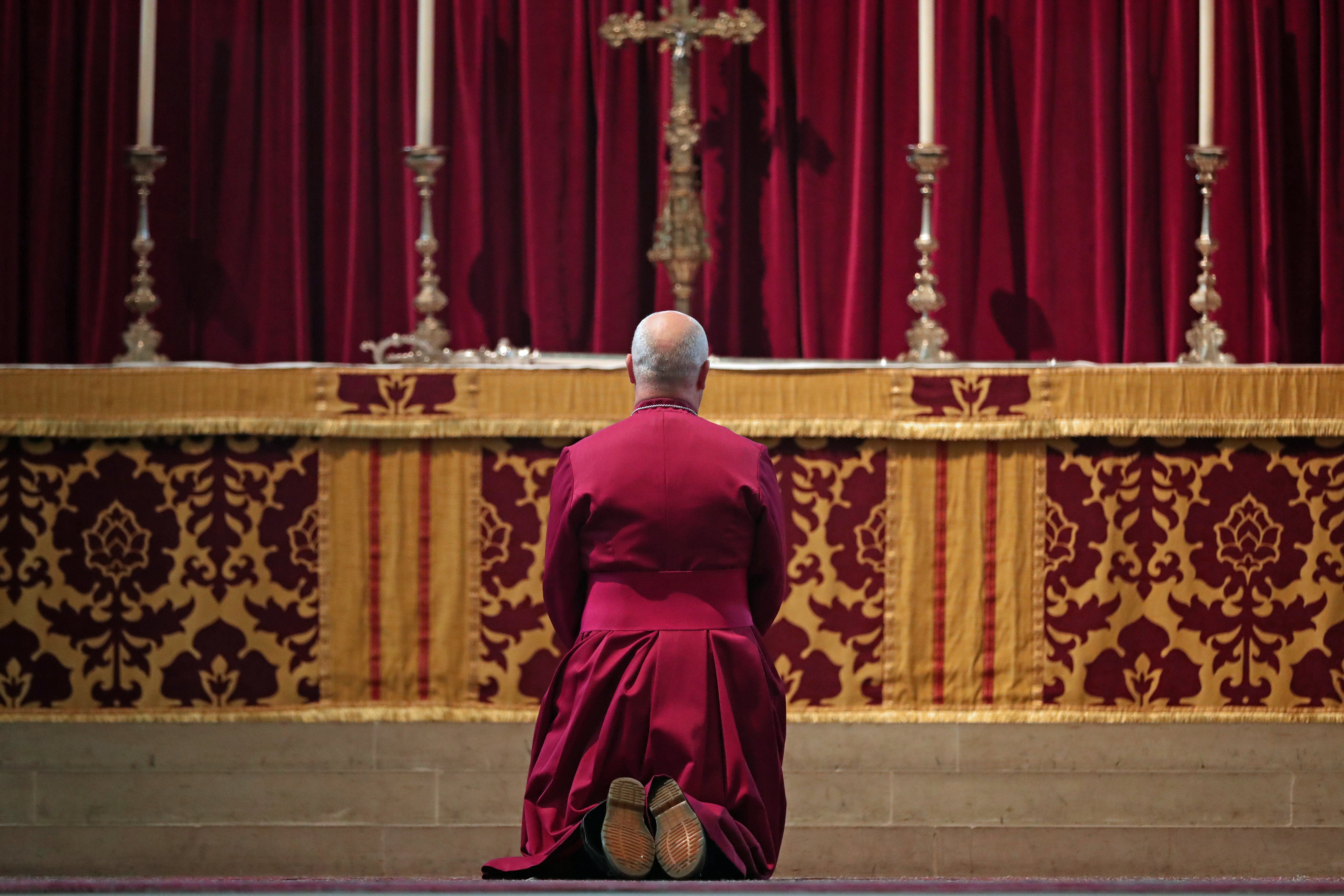 The Archbishop of York (pictured) will tell congregants that the Church of England needs to ‘kneel in penitence’ this Christmas