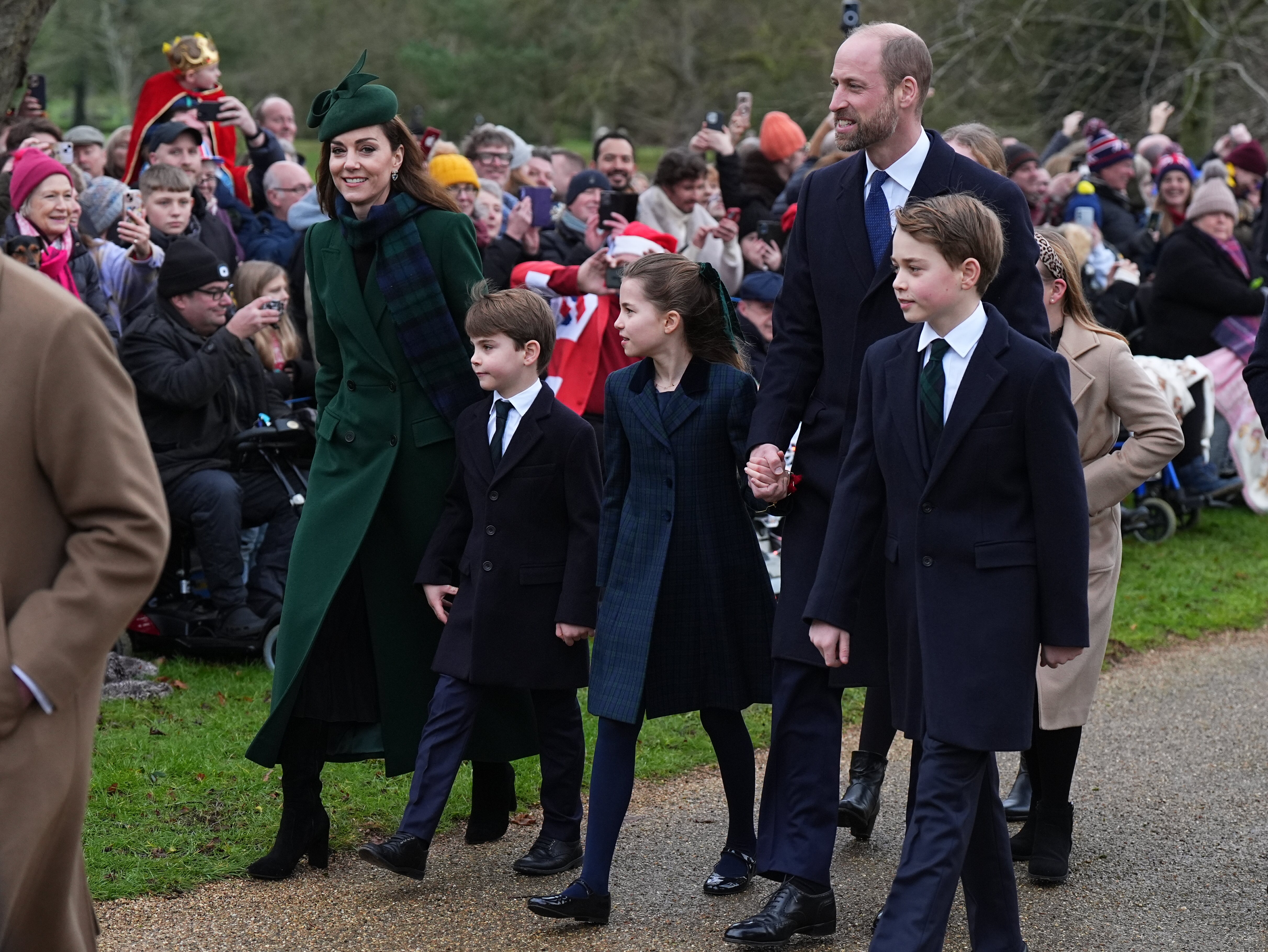 Prince William, Kate and their children Prince George, Princess Charlotte and Prince Louis