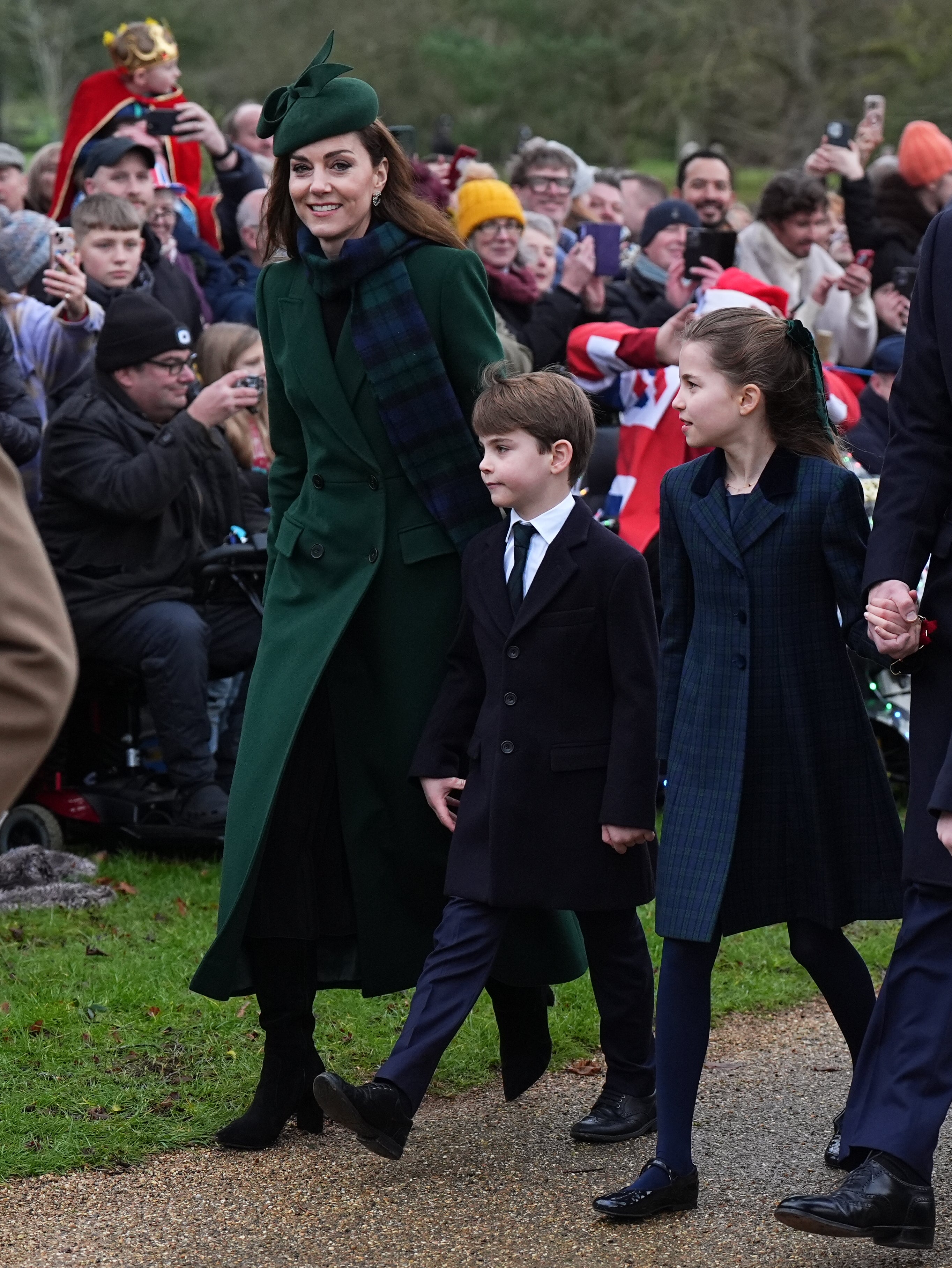 The Princess of Wales, Prince Louis, and Princess Charlotte