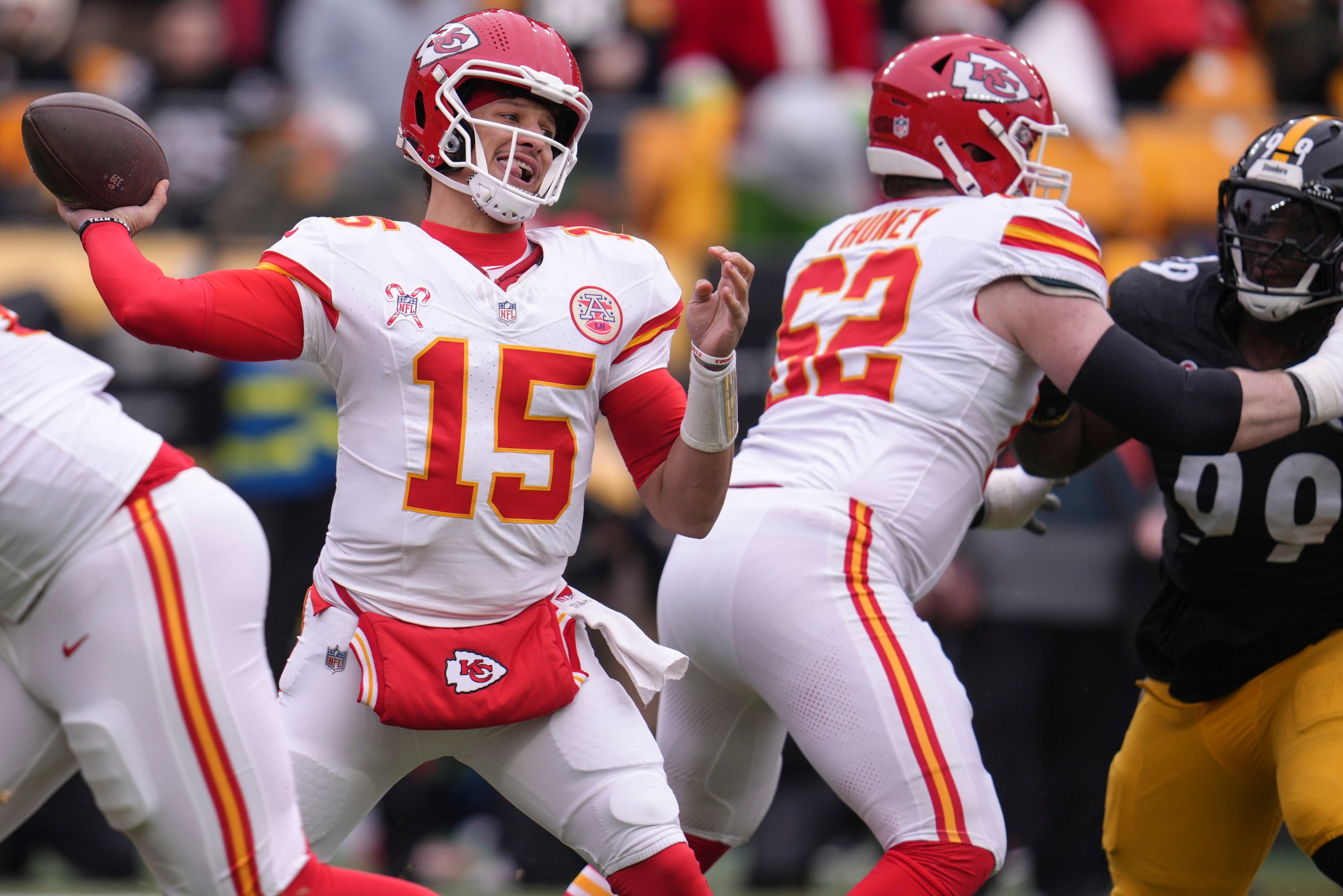 Patrick Mahomes has led the defending NFL champions to the No 1 seed