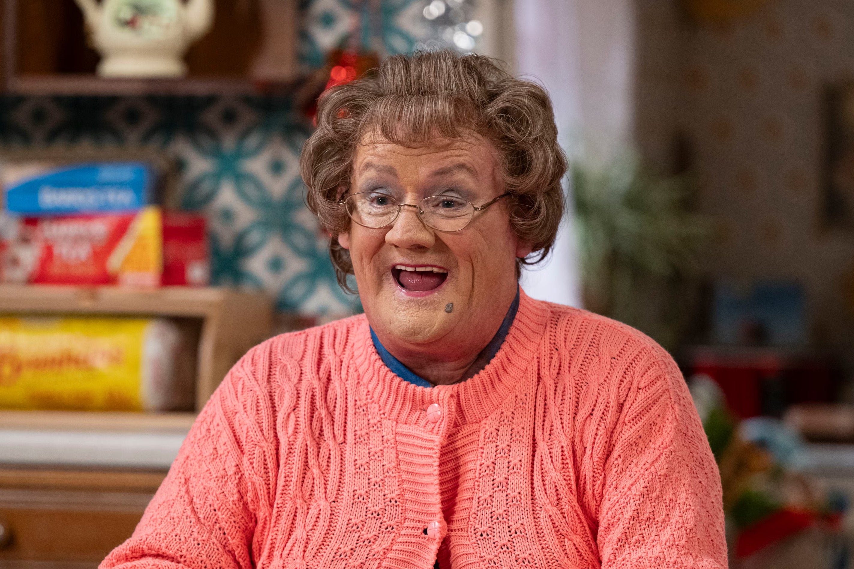 <p>Brendan O’Carroll as Mrs Brown in his formulaic, lazy, constipated creation  </p>