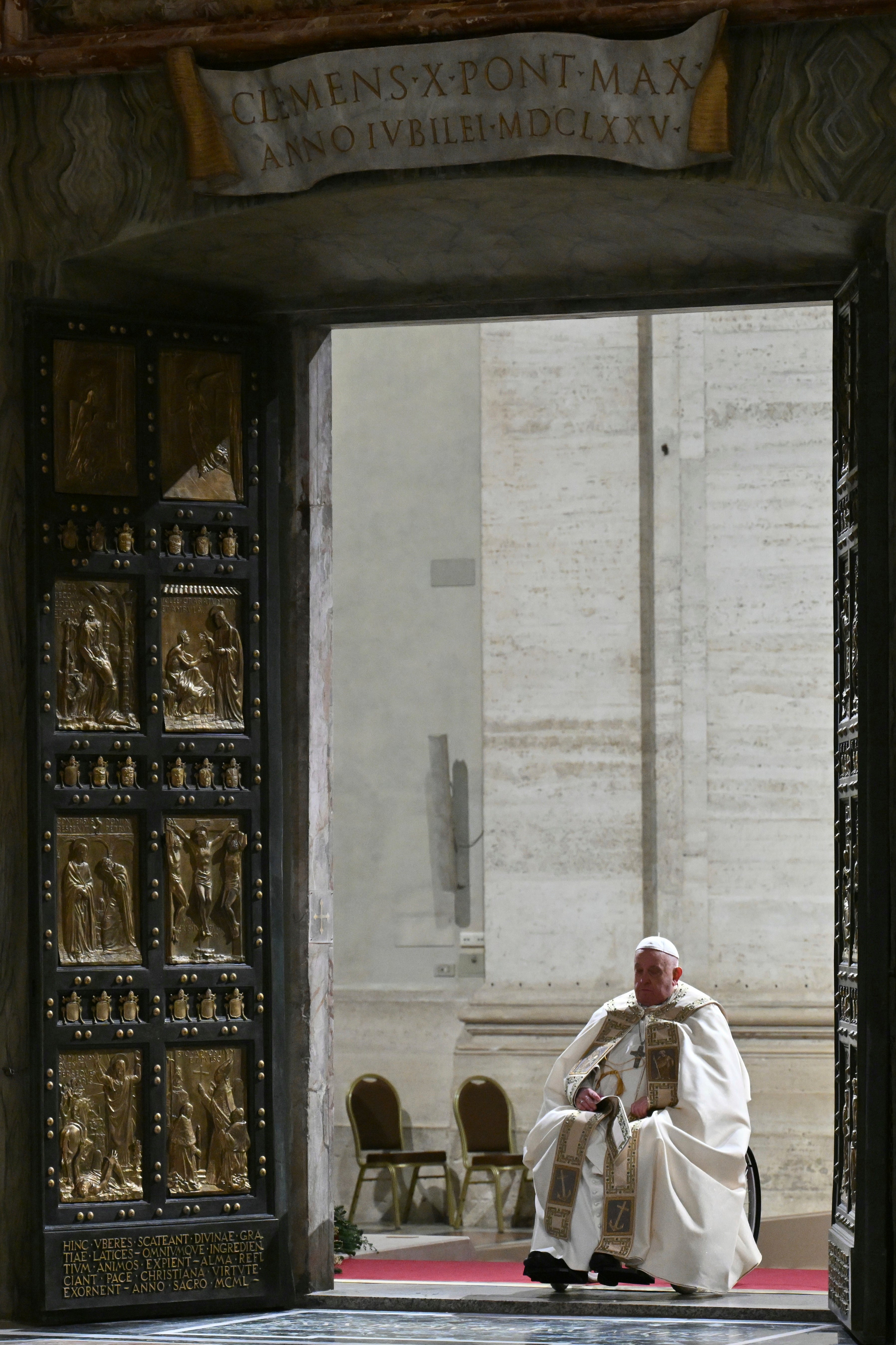 APTOPIX Vatican Pope Christmas Holy Year