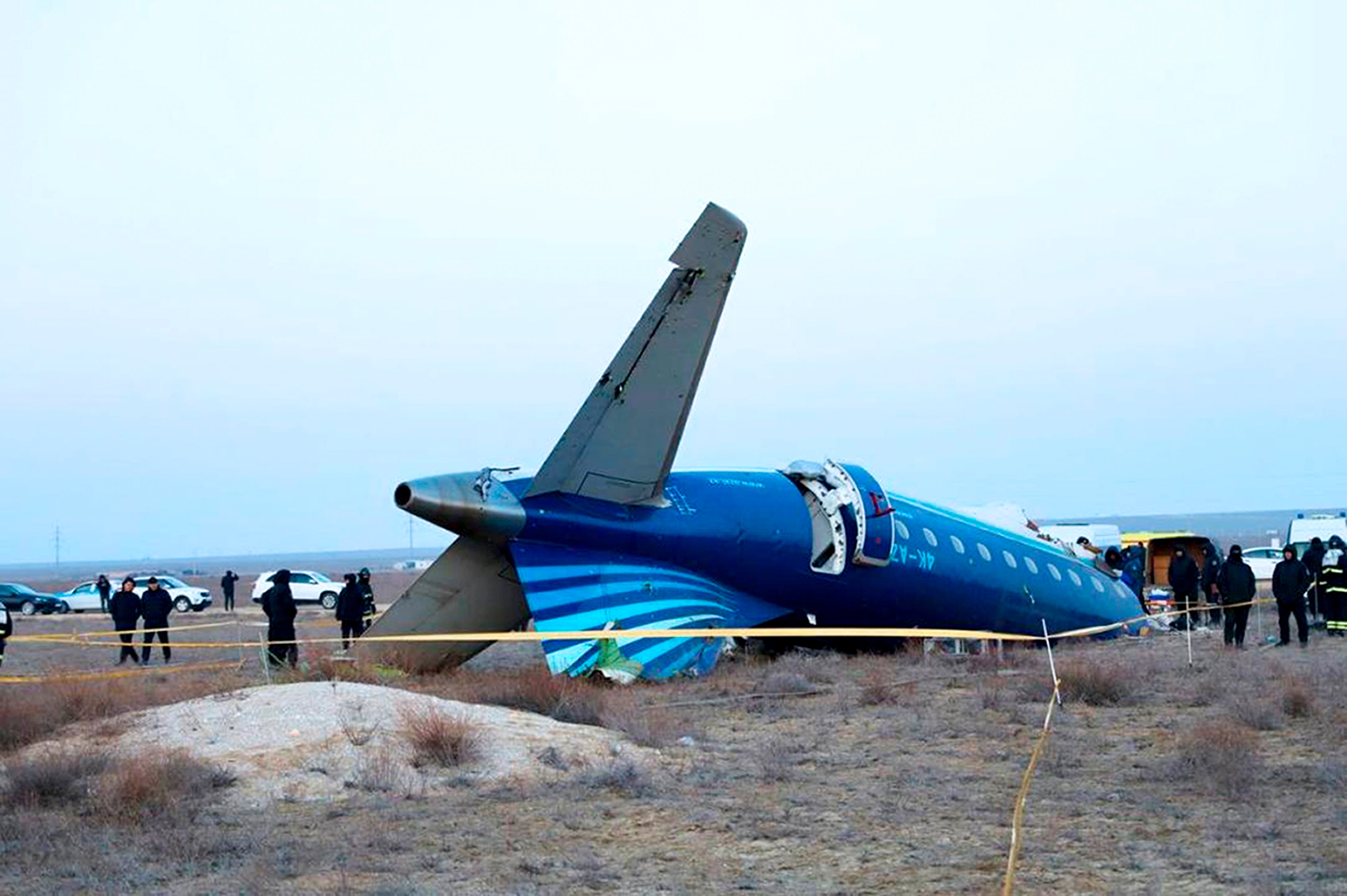 independent.co.uk - Athena Stavrou - Russia plays down speculation over cause of Azerbaijan Airlines plane crash