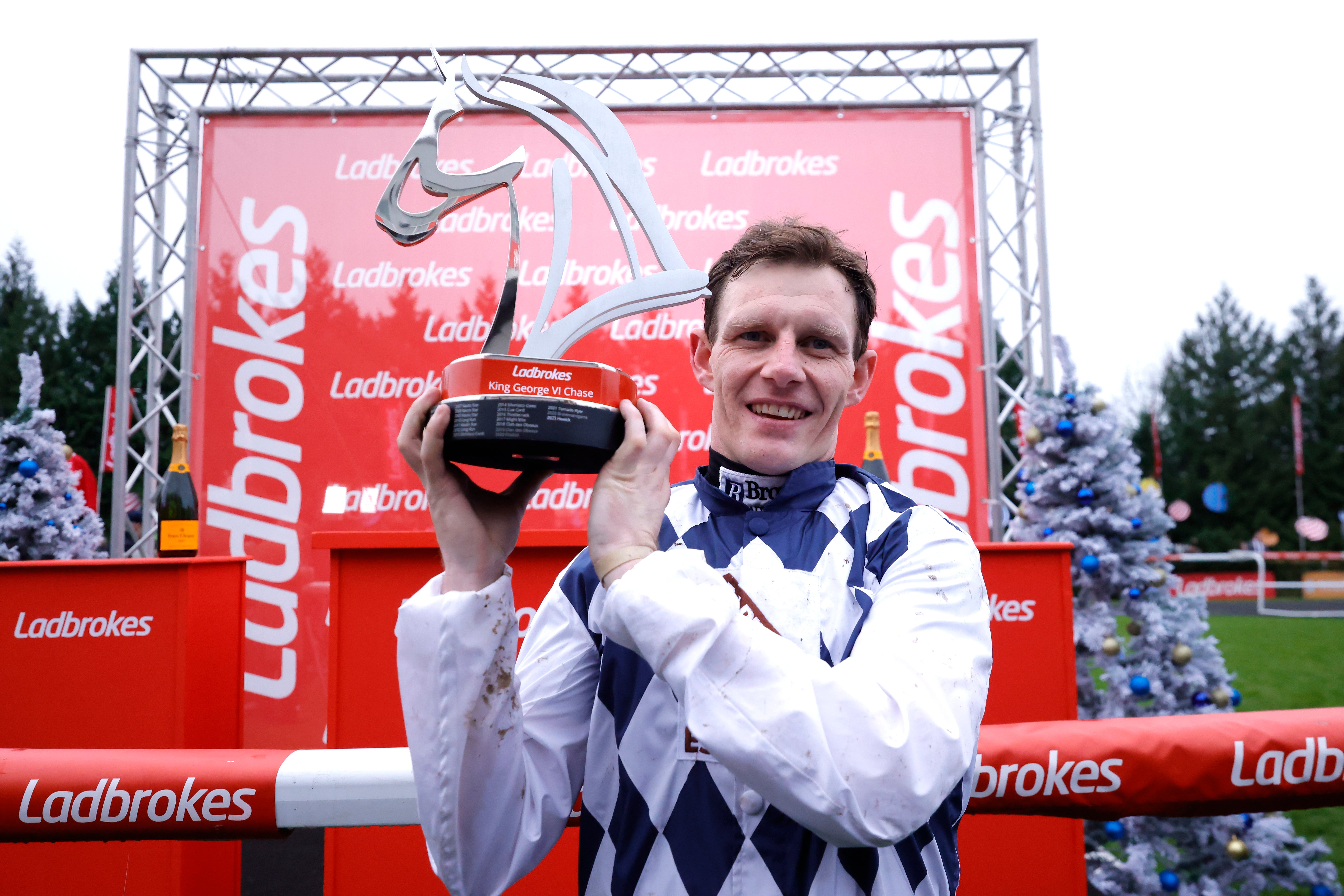 Jockey Paul Townend could celebrate with the trophy